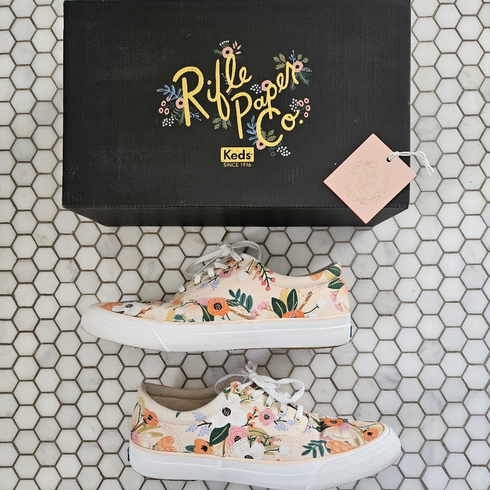 Keds X Rifle Paper Co Floral Sneakers - Pink